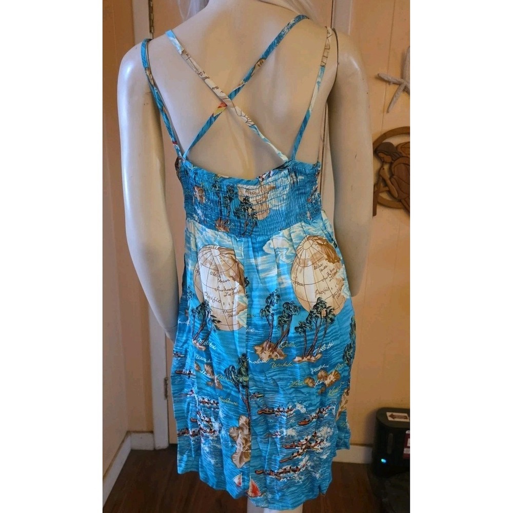 Wanted Y2K Dress‎ Womens Hawaiian Summer Slip Sundress  Vintage
